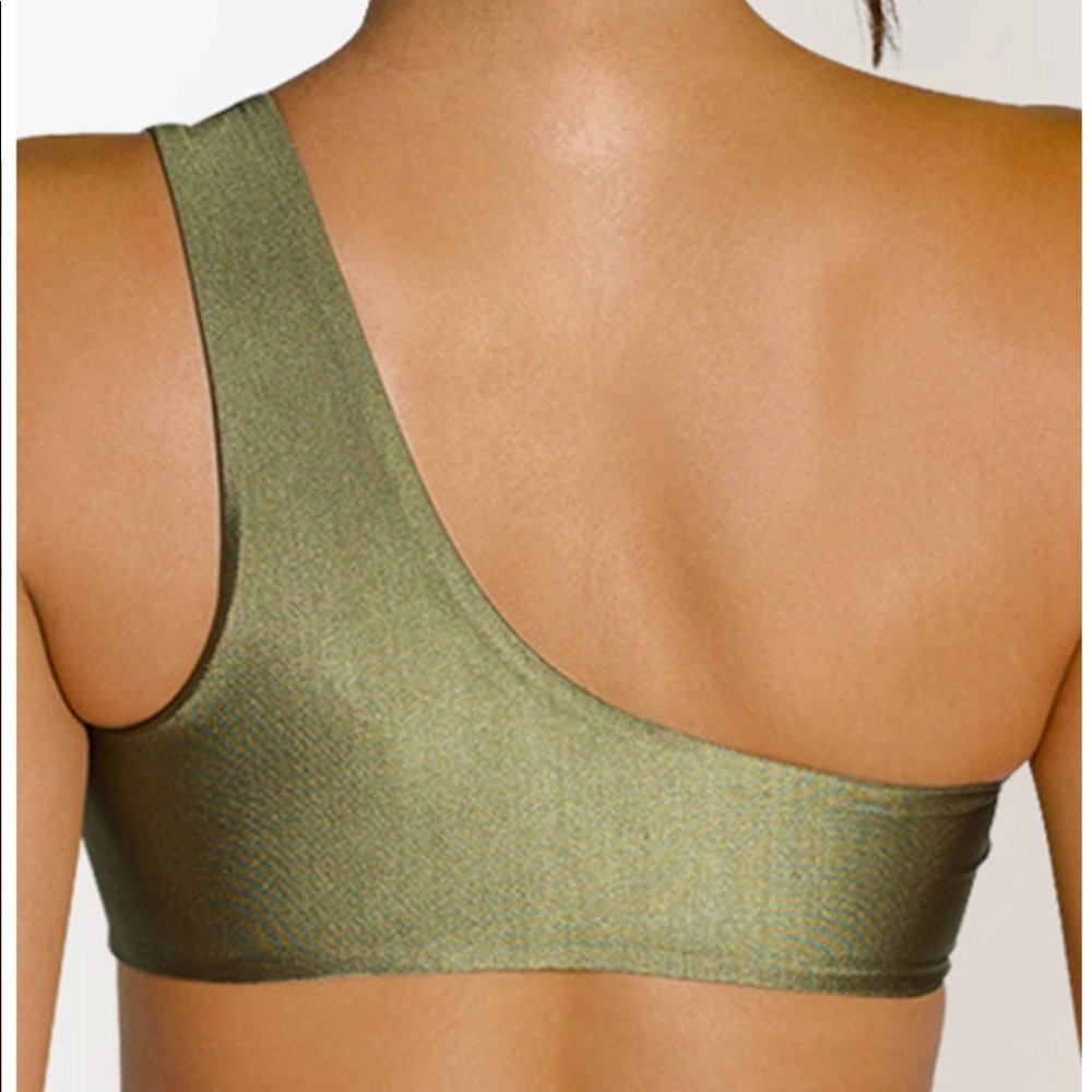 NWT ALT Swim Milla Over Shoulder Top - Olive - M - Picture 4 of 4